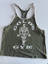 Golds Gym Men s Shirt L Tank Top Muscle Shirt Made In USA Weightlifting