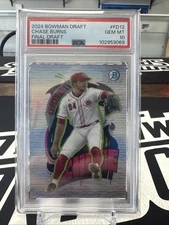 2024 BOWMAN DRAFT FINAL DRAFT #FD12 CHASE BURNS PSA 10