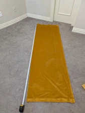 Yellow velvet curtains 84 inches long and 52 inches wide - 2 Panels