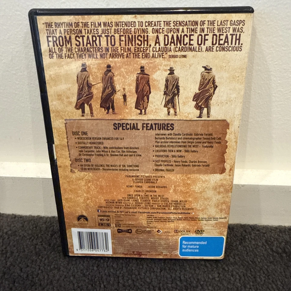 ONCE UPON A TIME IN THE WEST  DVD - 2 Disc Special Collector’s Edition -  Reg 4 - Image 2 of 4