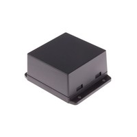 GehäUse Schwarz Mit Flansch, 80 X 80 X 43Mm, RS PRO 9190351