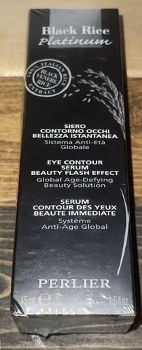 Perlier Black Rice Augenkonturserum 1,5 flüssige Unzen Brandneu im versiegelten Karton