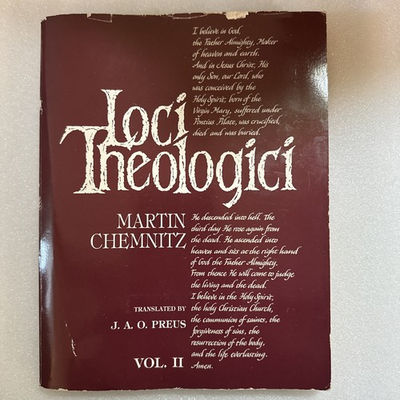 #ad #ad Loci Theologici Vol 2 Translated From Original German $39.00