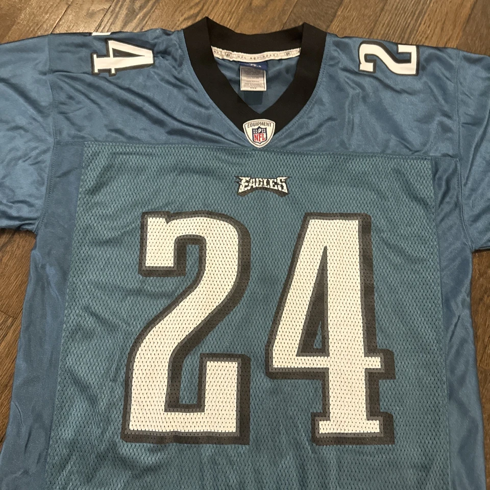 Camiseta Philadelphia Eagles Mediana Asomugha Verde Reebok Foto 3 de 4