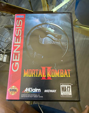 Acclaim Mortal Kombat II – Sega Genesis – MA-17 – Multiplayer – Cart/Case