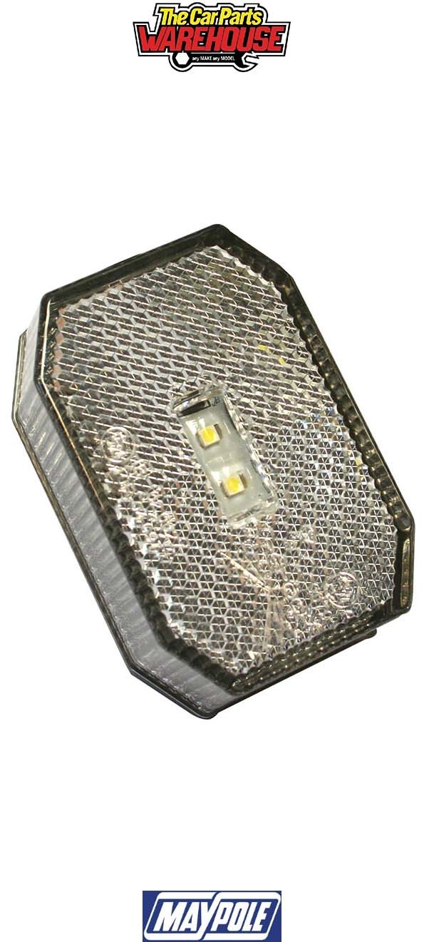 Maypole P31630907 Aspock 12/24V Front Clear Flexipoint LED Marker Lamp