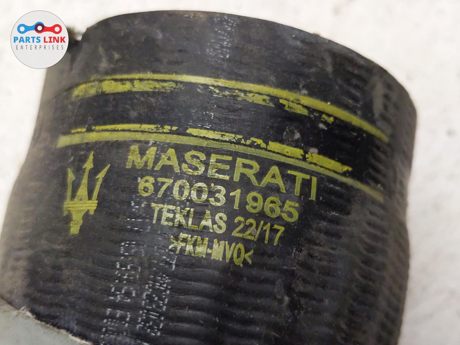 2017-20 MASERATI LEVANTE RIGHT TURBO AIR INTAKE HOSE PIPE TUBE SET ASSEMBLY M161