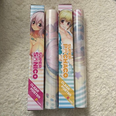 Super Sonico Super Pochaco Clear Poster Set of 2 types