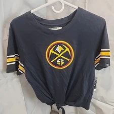denver NUGGETS Blue  Brand new with tags nodded around waist women's t-shirt