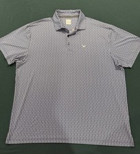 Callaway Opti-Dri Gray/Black/ White All Over Print Golf Polo Shirt Men  s XL