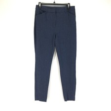 Express Editor Skinny High Rise Dress Pants Women's Size 6R Blue Cotton Blend