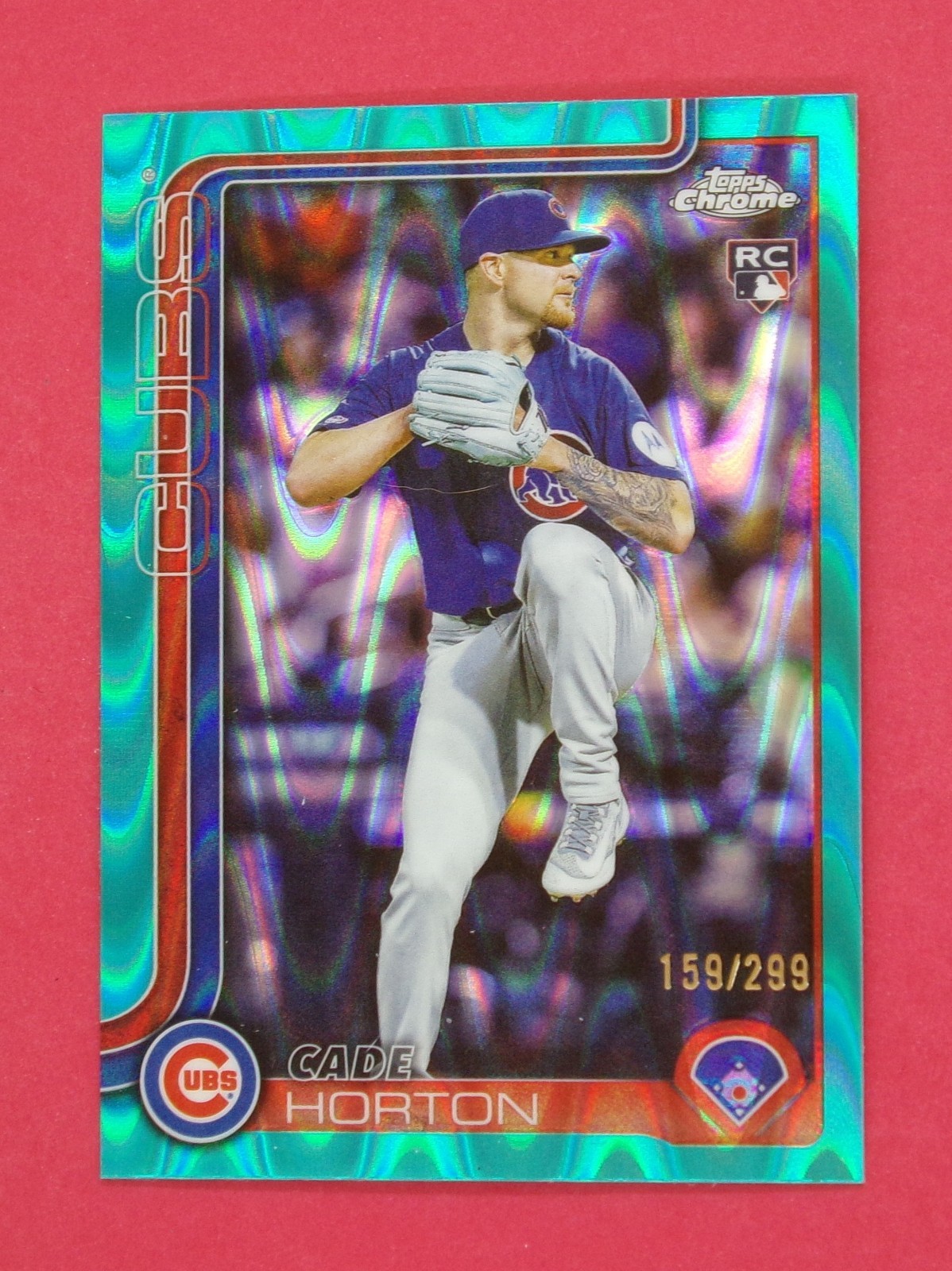 2025 Topps Chrome Update Cade Horton 159/299 Teal RayWave Refractors #USC63