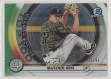 2020 Bowman Scouts Top 100 Chrome Green Refractor 68/99 Mackenzie Gore 0m4q