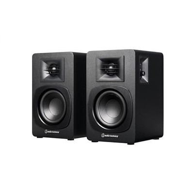 Audio-Technica AT-SP3X Regallautsprecher Plattenspieler Bluetooth Monitor...