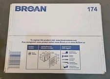 Broan 174 750/1500W 120/240V Built in Wall Heater w Thermostat White