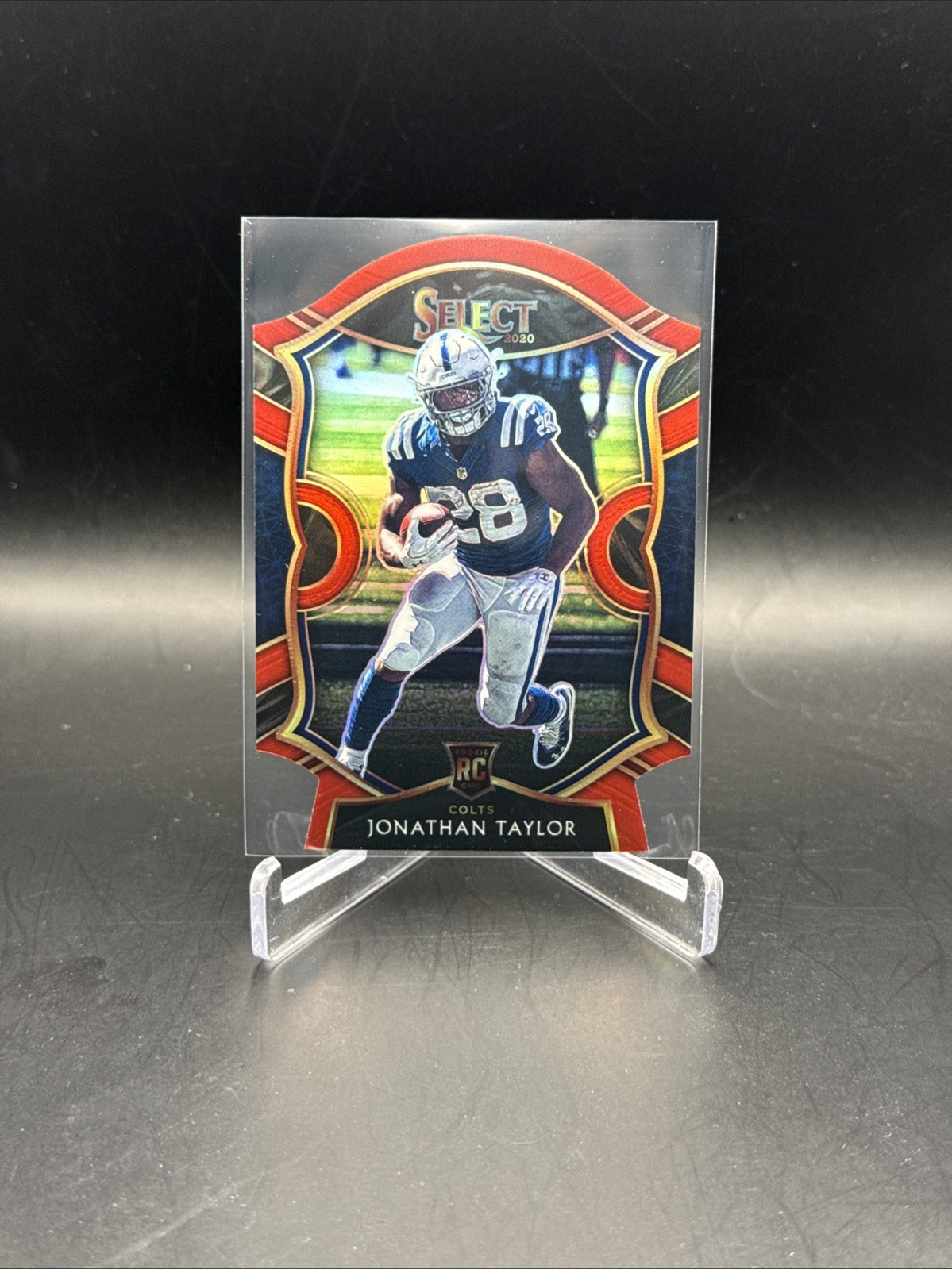 2020 Panini Select Jonathan Taylor #53 Red Prizm Die Cut Indianapolis Colts (RC)