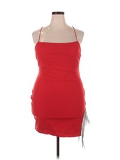 Fashion Nova Women Red Cocktail Dress 1X Plus