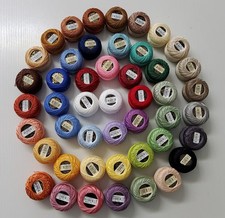 Anchor Perlgarn Stickgarn uni Baumwolle Stärke 8  / 10 g Knäuel / tolle Farben