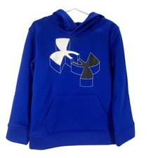 Under Armour Blue Pullover Hoodie Boys Size 5