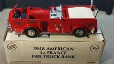 Ertl B296 1:30 1948 La France Collectible Fire Truck Bank