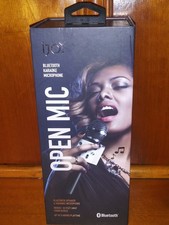 iJoy OPEN MIC Bluetooth Speaker Karaoke Microphone Up To 5 Hr Playtime NEW