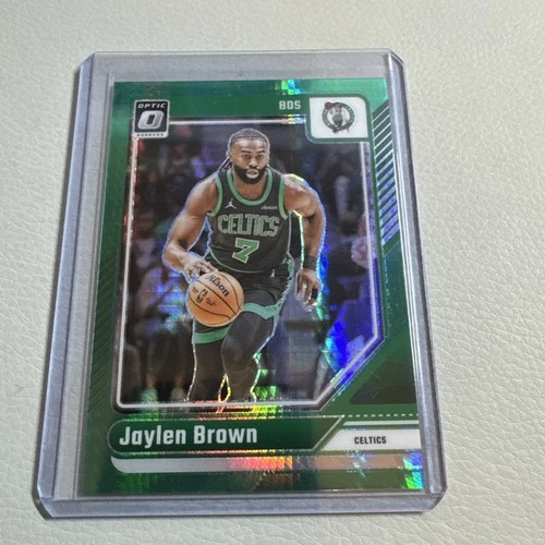 2024-25 Panini Donruss Optic - Jaylen Brown #206 Green Hyper Prizm /249
