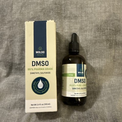 WoldoHealth DMSO 99.9% Pharmaceutical Grade 3.38 oz - Fl Oz (Pack of 2)