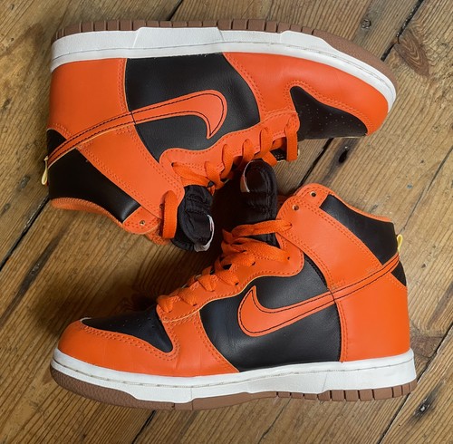 Nike Dunk High GS "Halloween Pumpkin" taglia UK 5 US 5.5Y EU 38 - Foto 2 di 8