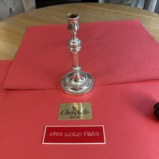 CHANDELIER CM CHRISTOFLE PERLES FR TRES BEL ÉTAT METAL ARGENTÉ HT 24CM