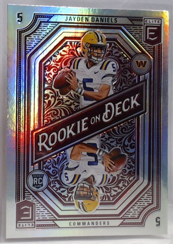 2024 PANINI ELITE JAYDEN DANIELS ON DECK ROOKIE #16 COMMANDERS MSK