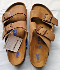 Birkenstock Arizona soft footbed unisex leather Sandal Tobacco Brown EU41 M8L10 