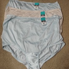 VANITY FAIR Brief Perfectly Yours Size 10 3XL Lot of 3 Style 15712 Soft Nylon