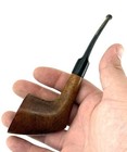 Vintage Savinelli Poker Tobacco Pipe 904 KS Briar Italy Bent Black Stem — photo 6