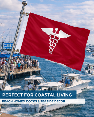 AGAS 12x18in Yacht Club Officers Flag– 200D Nylon - Multi Size Variation - Picture 41 of 128