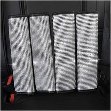 U M 4 Packs Bling Bling Seat Belt Shoulder Pads, Luster Crystal Car Seatbelt ...