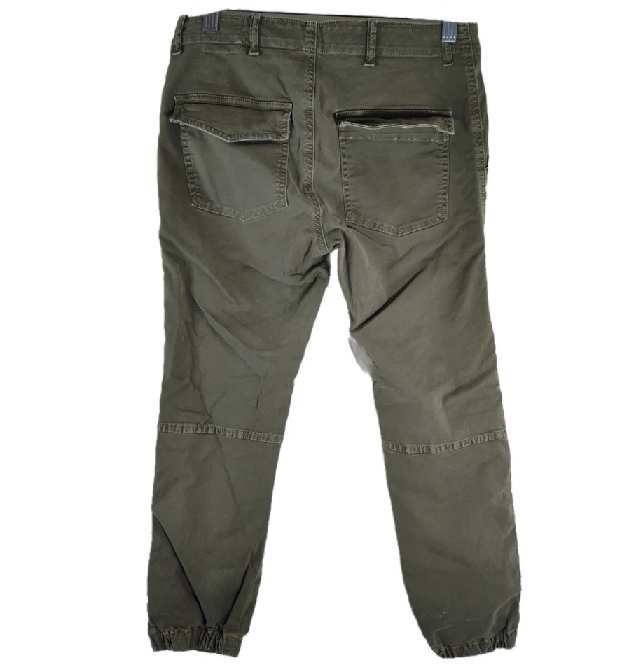 Calça jogger militar cropped verde feminina Nili Lotan 111/88 80 NL tamanho 4 - Imagem 2 de 4