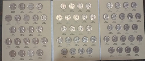 1962 - 1995 D Jefferson Nickel Complete Set New H.E. Harris Folder 2680