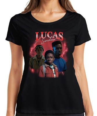 Lucas Sinclair Stranger Fan Gift Vintage 80s Retro 90s Bootleg Womens T-Shi