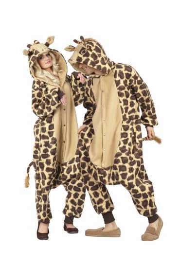 GEORGIE THE GIRAFFE ADULT COSTUMES PAJAMAS ZOO ANIMAL MADAGASCAR