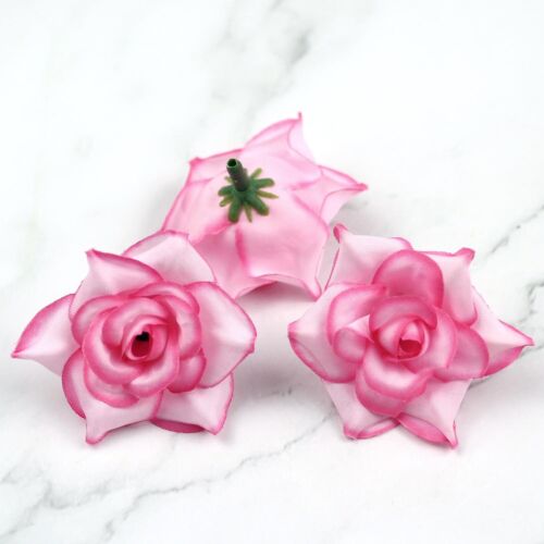 "Cabeza de flor artificial de seda de 1,8"" a granel rosa falsa hágalo usted mismo decoración de boda" 10-100 piezas - Imagen 30 de 36