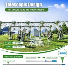 10'x50' Backdrop Stand Pipe Kit,Background Support System Curtain Frame HOT NEW