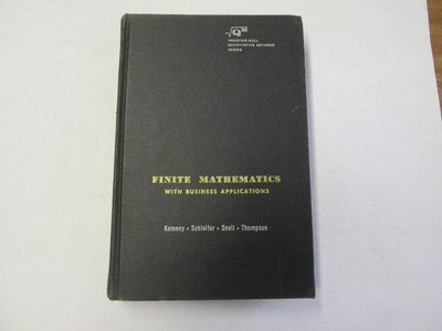 Finite mathematics with business applications (Prentice-Hall quantitative method