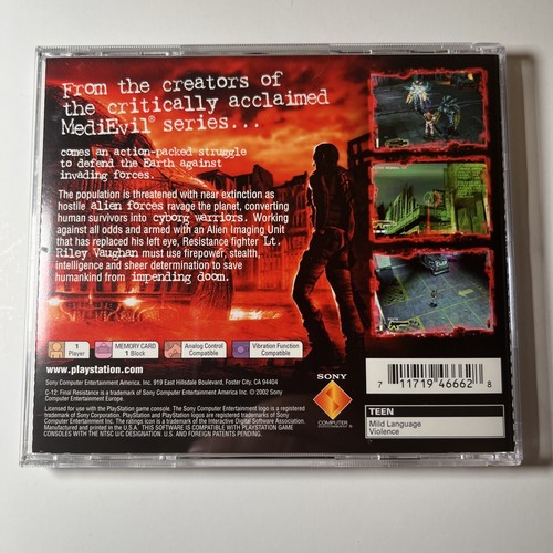 C-12 Final Resistance PS1 PlayStation 1 CIB - Picture 5 of 5