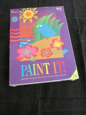 Seltene Vintage Apple Macintosh Software. Paint It.  Verpackt
