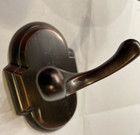 JVJ Hardware ~ Old World Bronze ~ Double Bath Robe Coat Wall Hanger Hook ~ 25107