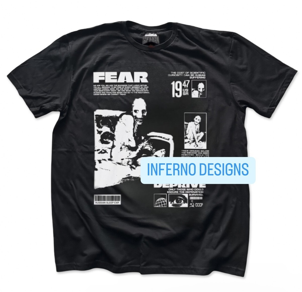 Russian Sleep Experiment Shirt, Halloween Shirt, Y2K Grunge, Mens