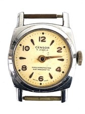 VINTAGE 1960s SWISS MADE CENSOR 5 JEWEL WRIST WATCH