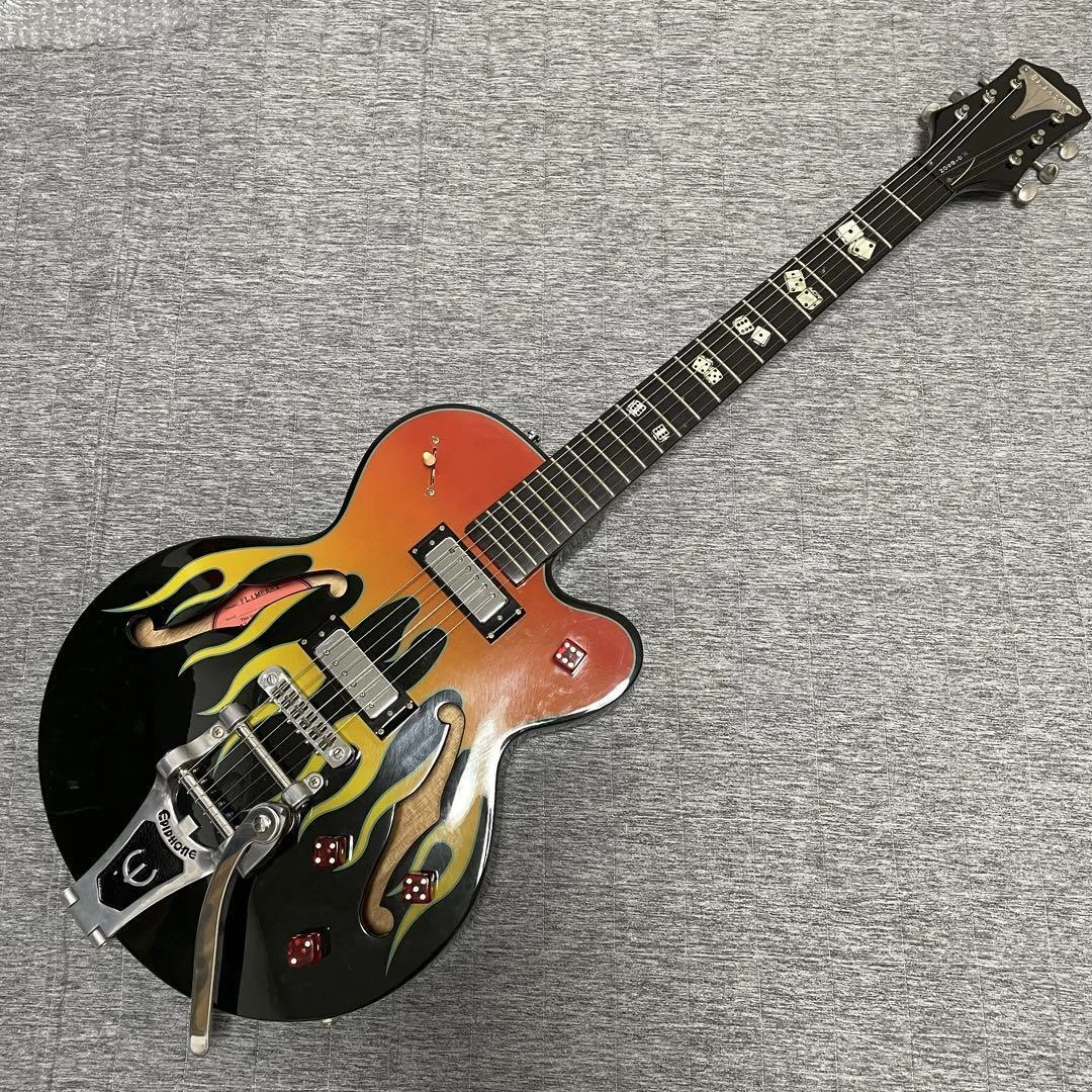 Epiphone Flamekat Ebony Flame Graphic
