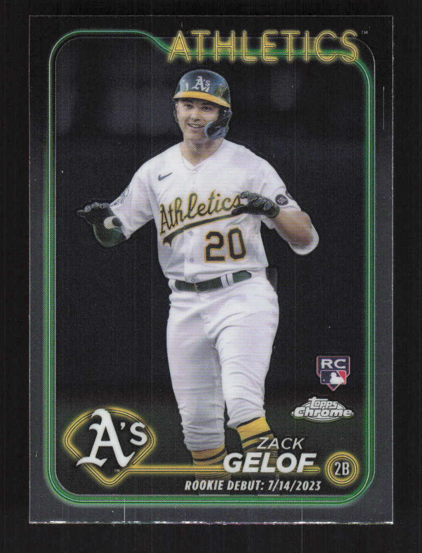 Zack Gelof 2024 Topps Chrome Update Oakland Athletics Rookie #USC40