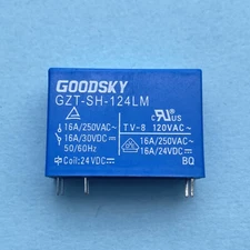 1PC GOODSKY GZT-SH-124LM 24VDC Power Relay 6Pins